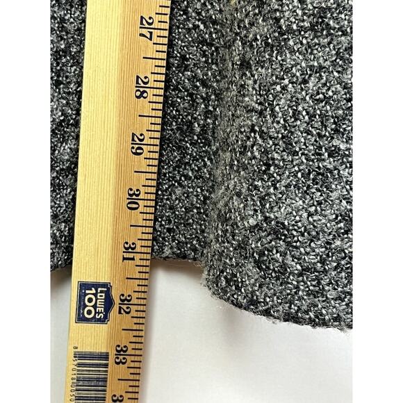 Chelsea 28 Women's Size Med Black/Gray Open Front Collarless Sweater Cardigan - Picture 9 of 9